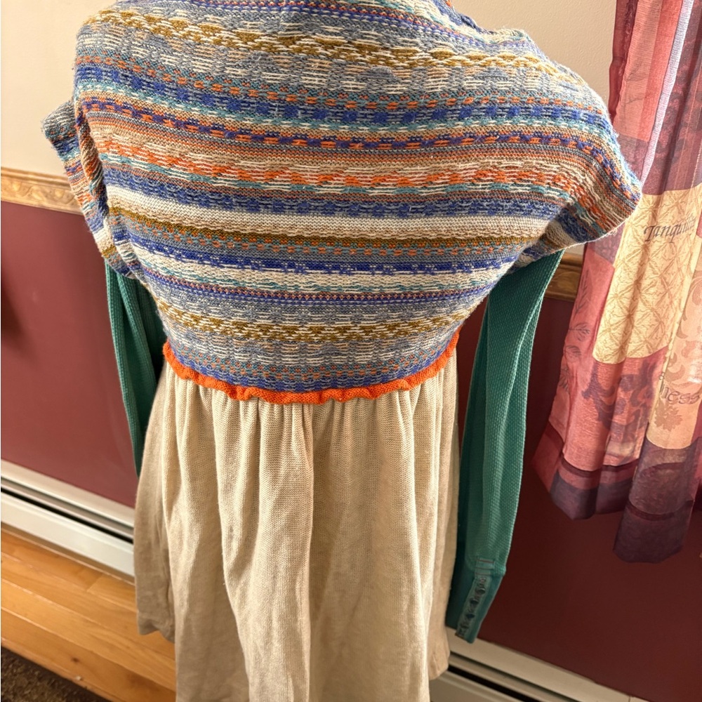 Rare Anthropologie Fairisle Swatch Cardi Vest By Change of the Moon L - Picture 5 of 6